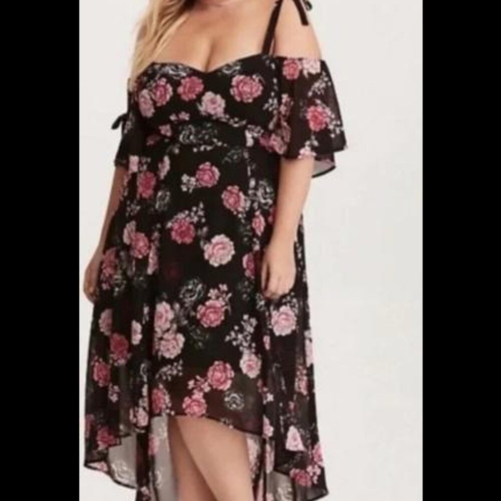 Off the Shoulder Floral Dress